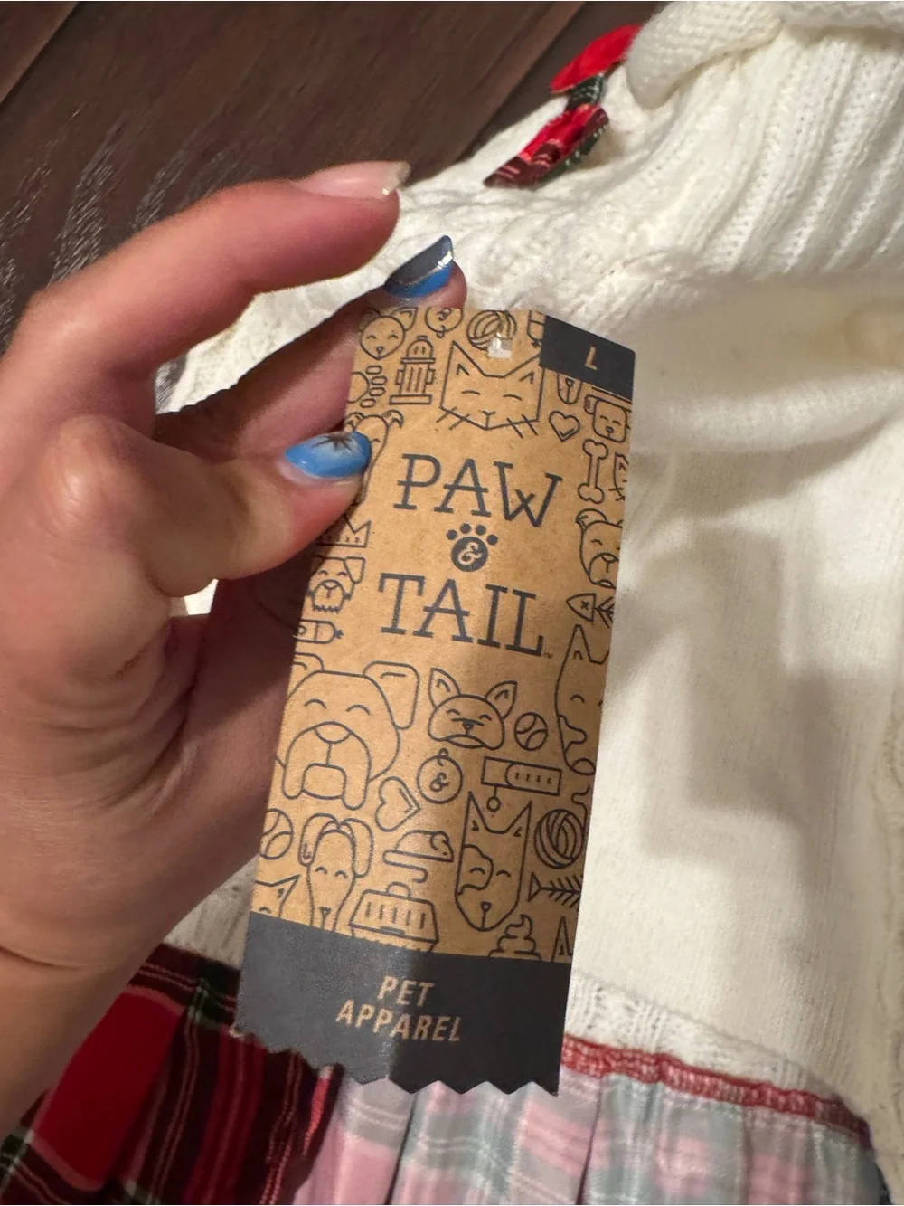 Dog sweater sz large